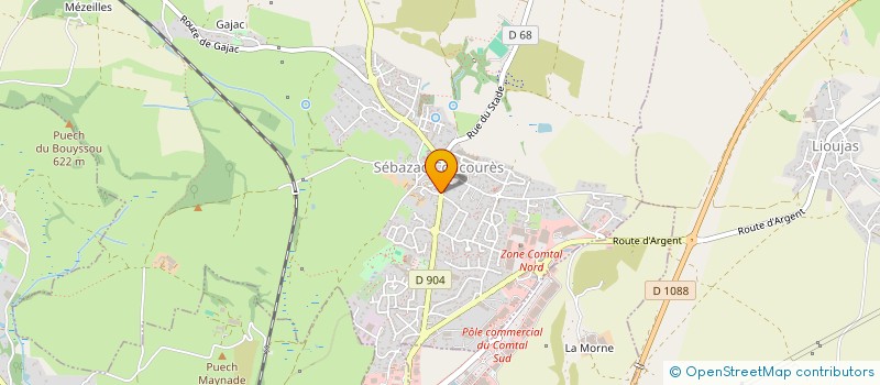 localisation de l'entreprise MAISON GINISTY  SEBAZAC-CONCOURES