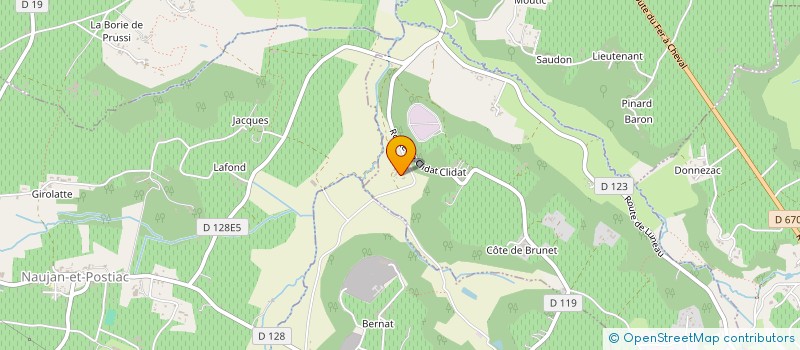 localisation de l'entreprise MAISON GIRARDINE  RAUZAN