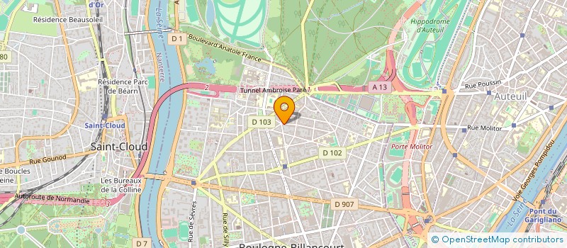 localisation de l'entreprise MAISON GISELE ET SIMONE  BOULOGNE-BILLANCOURT