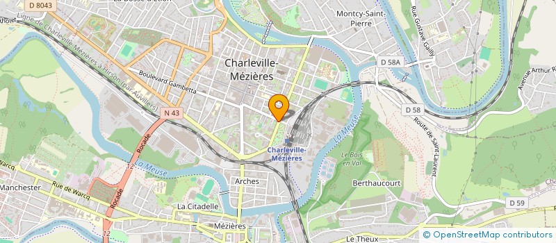localisation de l'entreprise MAISON GODEFROY à CHARLEVILLE-MEZIERES