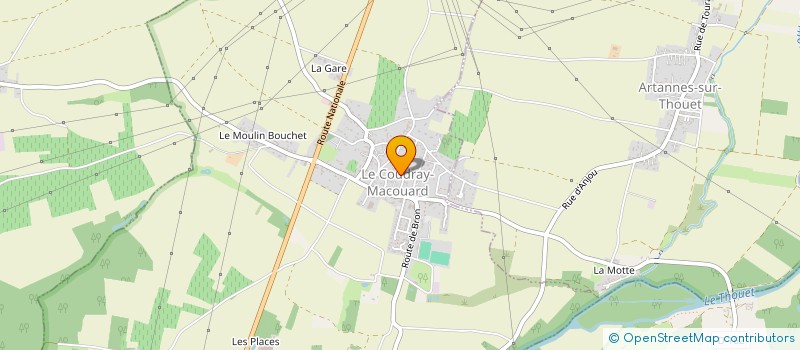 localisation de l'entreprise MAISON GODINEAU TOUBLANC à BELLEVIGNE-LES-CHATEAUX