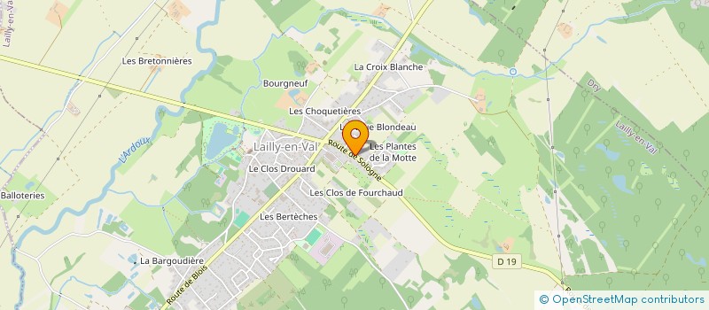 localisation de l'entreprise MAISON GOUCHAULT à LAILLY EN VAL