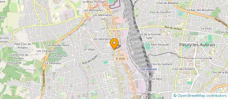 localisation de l'entreprise MAISON GRAPHIQUES à FLEURY-LES-AUBRAIS