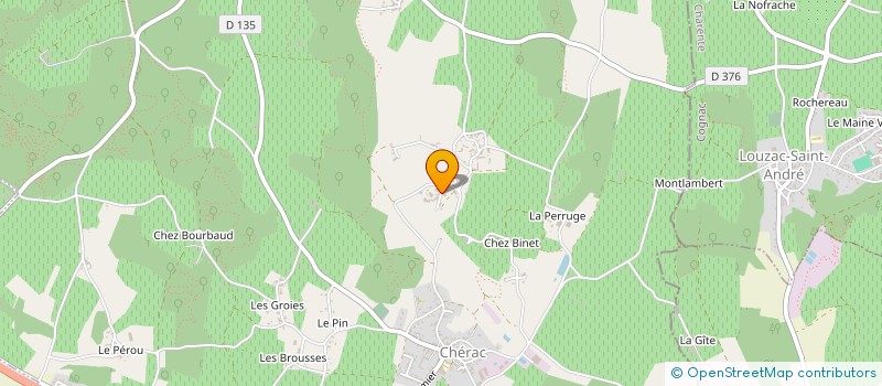 localisation de l'entreprise MAISON GRATEAUD  CHERAC