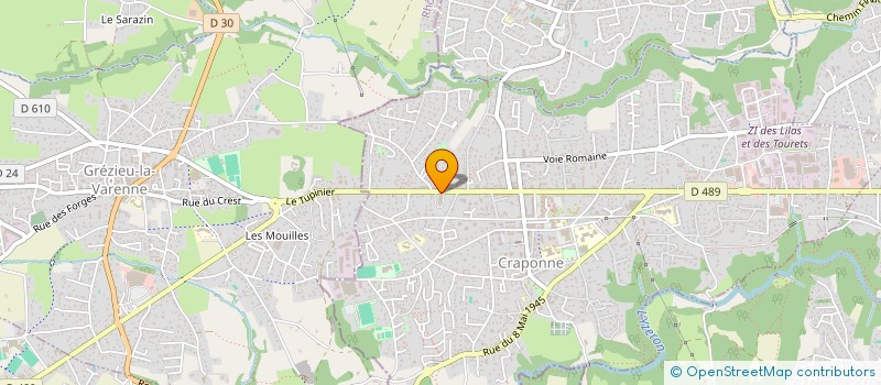 localisation de l'entreprise MAISON GRILLET  CRAPONNE