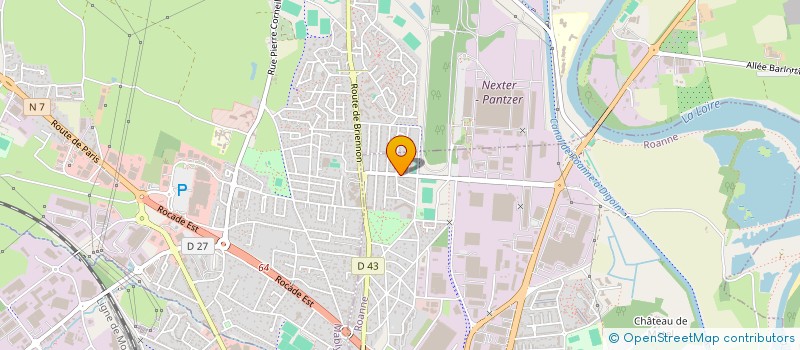 localisation de l'entreprise MAISON GRISARD à ROANNE