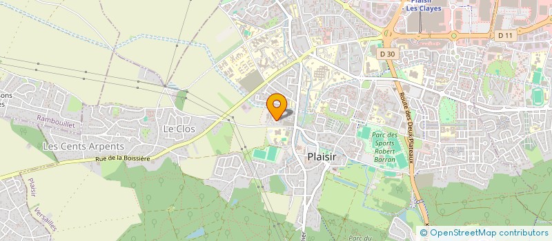 localisation de l'entreprise MAISON GUICHARD TRAITEUR à PLAISIR