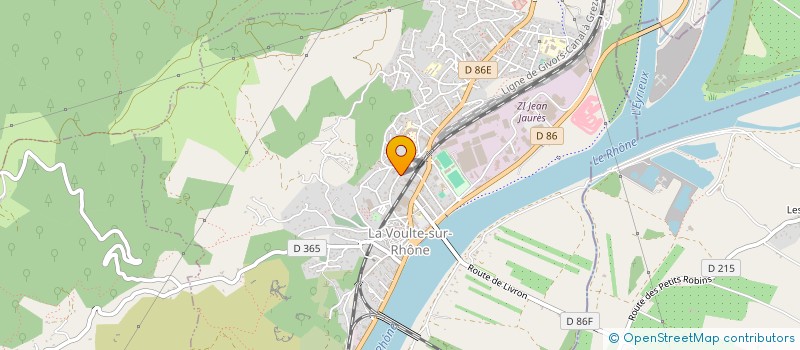 localisation de l'entreprise MAISON GUIDARELLI à LA VOULTE-SUR-RHONE