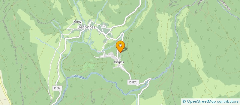 localisation de l'entreprise MAISON GUIFFRAY  BENONCES