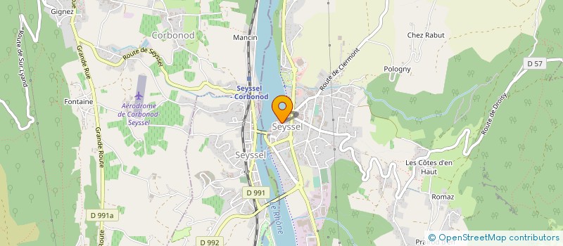localisation de l'entreprise MAISON HADRIEN à SEYSSEL