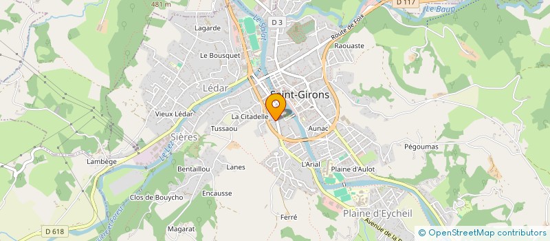 localisation de l'entreprise MAISON HANDAYE à SAINT-GIRONS