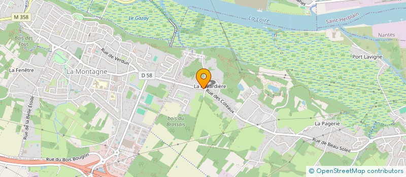 localisation de l'entreprise MAISON HASARD DESIGN à BOUGUENAIS