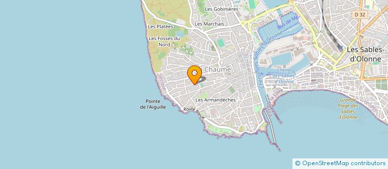 localisation de l'entreprise MAISON HASARD IMMO à LES SABLES D'OLONNE