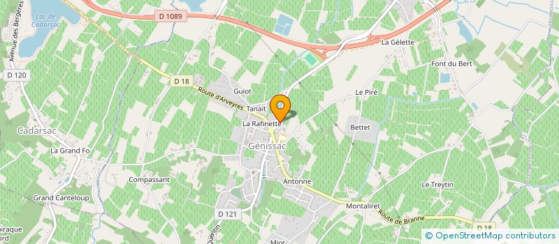localisation de l'entreprise MAISON HAURUT à GENISSAC