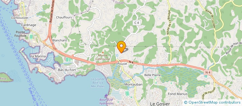 localisation de l'entreprise MAISON HAUTE COIFFURE  LE GOSIER