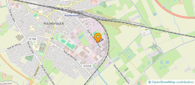 localisation de l'entreprise MAISON HAZEBROUCKOISE DE COMMUNICATION  HAZEBROUCK