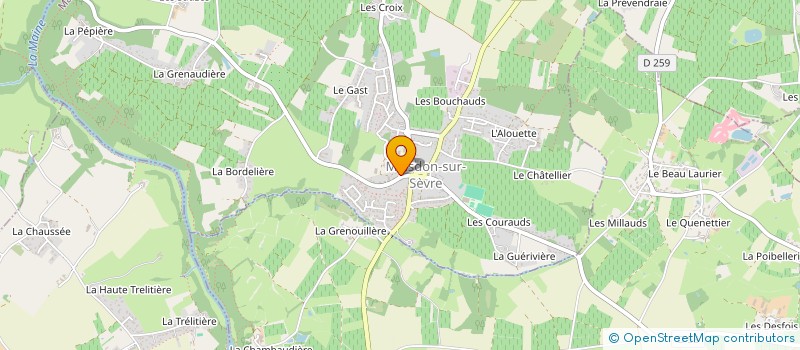 localisation de l'entreprise MAISON HEGRON SA à MAISDON-SUR-SEVRE