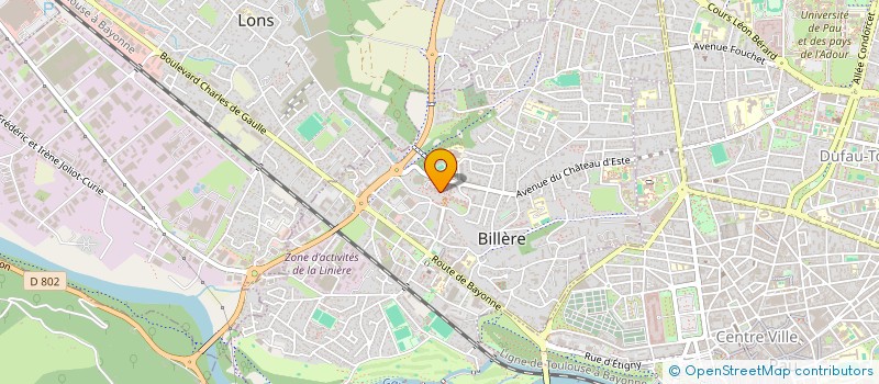 localisation de l'entreprise MAISON HENRI ARRIBE DE BILHERES  BILLERE