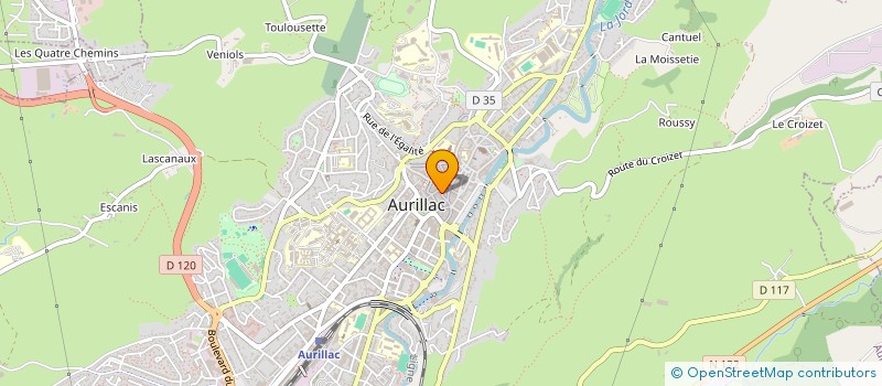 localisation de l'entreprise MAISON HENRY J. à AURILLAC