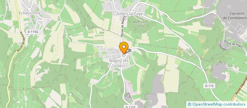 localisation de l'entreprise MAISON HOFFMANN-VERNET  MAGNY-LES-VILLERS