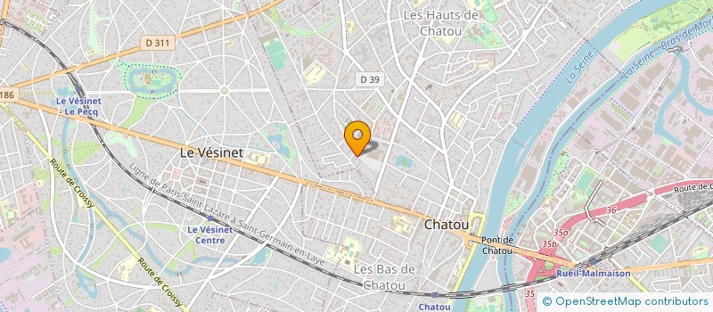 localisation de l'entreprise MAISON HONORE à CHATOU