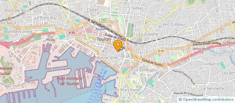 localisation de l'entreprise MAISON HONORE  TOULON