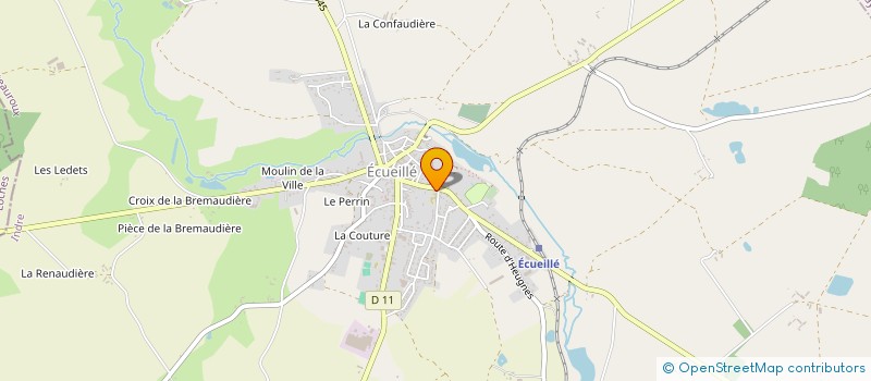 localisation de l'entreprise MAISON HOSPITALIERE D'ECUEILLE à ECUEILLE