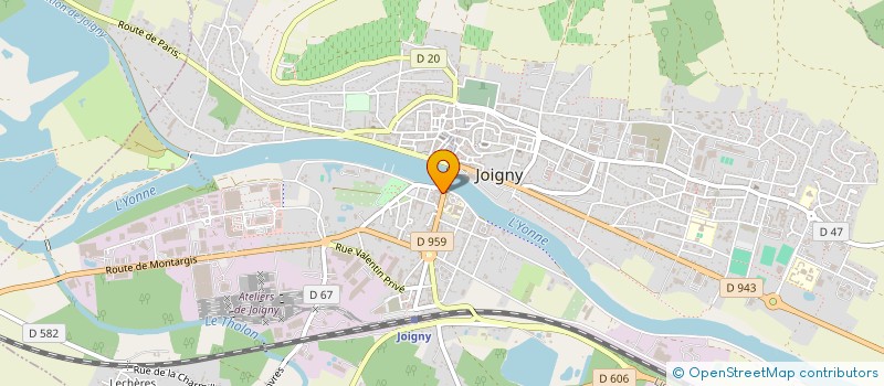 localisation de l'entreprise MAISON HOUEL à JOIGNY