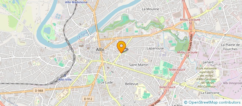 localisation de l'entreprise MAISON HUC CHARCUTERIE à ALBI