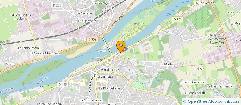 localisation de l'entreprise MAISON HULOTTE  AMBOISE