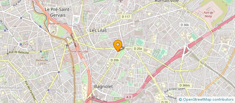 localisation de l'entreprise MAISON HUME à BAGNOLET