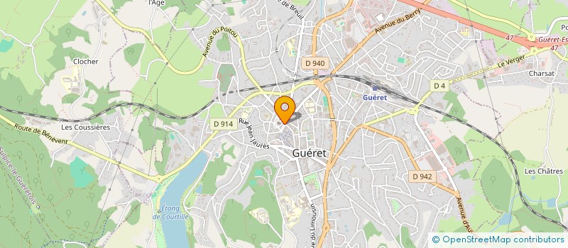 localisation de l'entreprise MAISON INDIVIDUELLE CREUSOISE 23 à GUERET