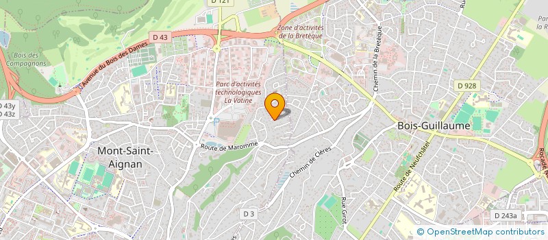 localisation de l'entreprise MAISON INFORMATIQUE ET MATHS DISCRETES  MONT-SAINT-AIGNAN