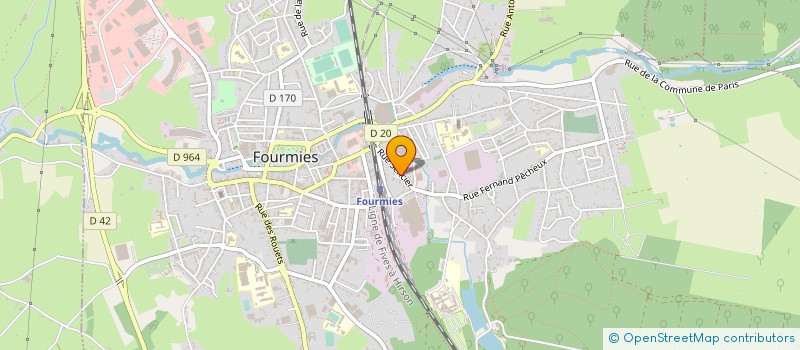 localisation de l'entreprise MAISON INITIATIVE EMPLOI ET FORMATION  FOURMIES