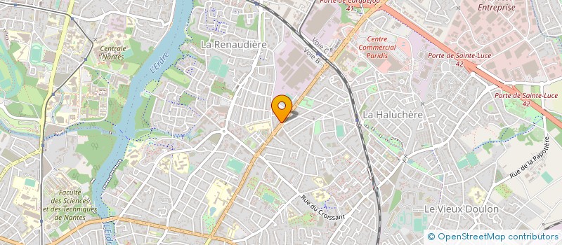 localisation de l'entreprise MAISON INT DE LA JEUNESSE ET ETUDIANTS à NANTES