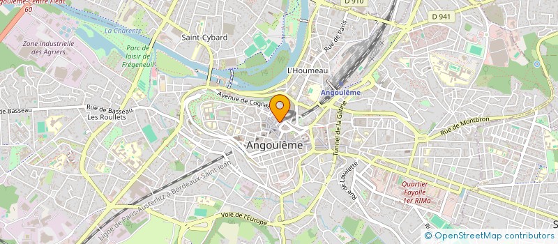 localisation de l'entreprise MAISON INTERNATIONALE D'ART DRAMATIQUE (MIDAD) à ANGOULEME