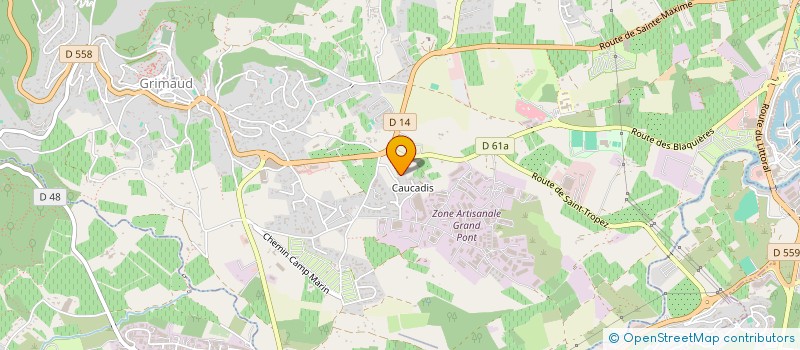 localisation de l'entreprise MAISON ISA  GRIMAUD