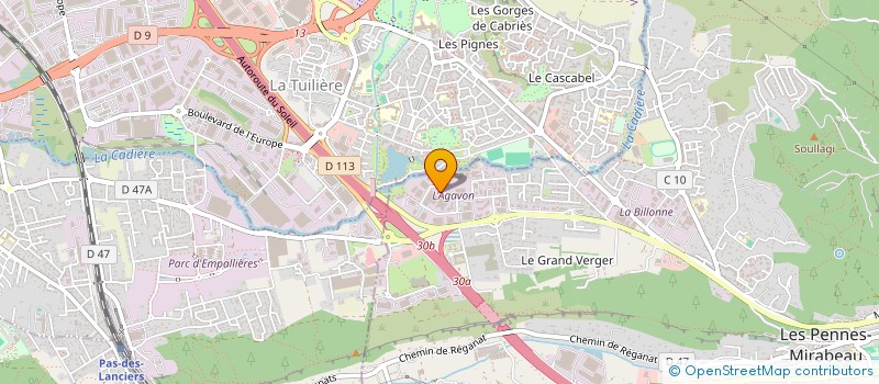 localisation de l'entreprise MAISON J. QUILLE ET FILS à LES PENNES MIRABEAU