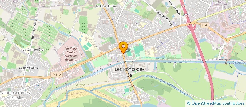 localisation de l'entreprise MAISON JANNEAU  LES PONTS-DE-CE