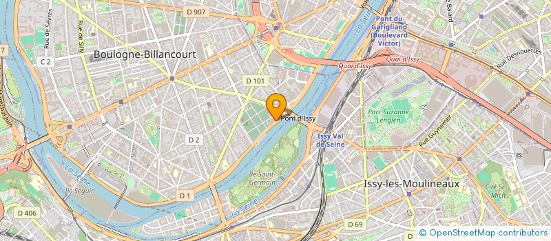 localisation de l'entreprise MAISON JAUNE à BOULOGNE-BILLANCOURT