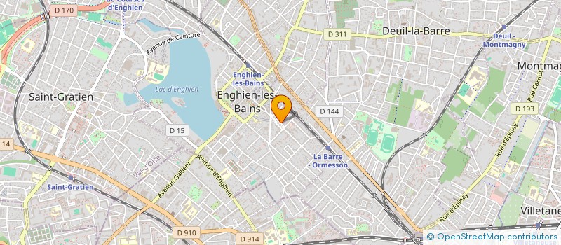 localisation de l'entreprise MAISON JAUNE ANTIBOULENC à ENGHIEN-LES-BAINS