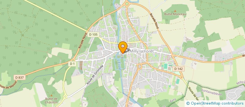 localisation de l'entreprise MAISON JEAN COCTEAU A MILLY LA FORET à MILLY-LA-FORET