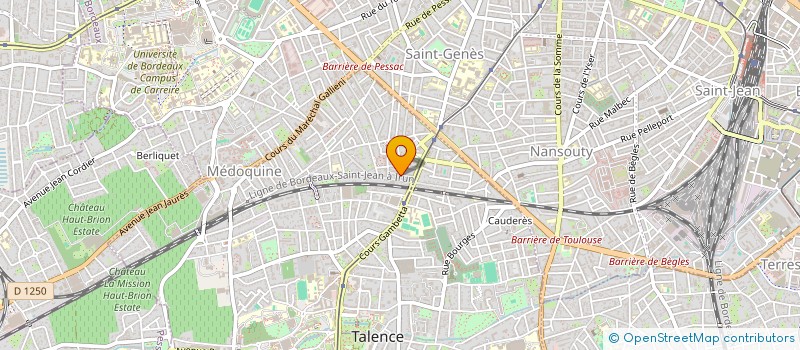 localisation de l'entreprise MAISON JEAN SAUCEDE à TALENCE