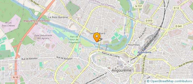 localisation de l'entreprise MAISON JEUNE CULTURE ST CYBARD à ANGOULEME