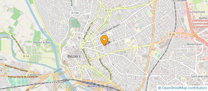 localisation de l'entreprise MAISON JEUNES CULTURE à BEZIERS