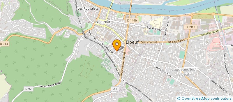 localisation de l'entreprise MAISON JEUNES CULTURE D'ELBEUF  ELBEUF