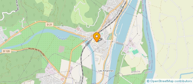 localisation de l'entreprise MAISON JEUNES CULTURE TROIS RIVIERES à BEAUCHASTEL