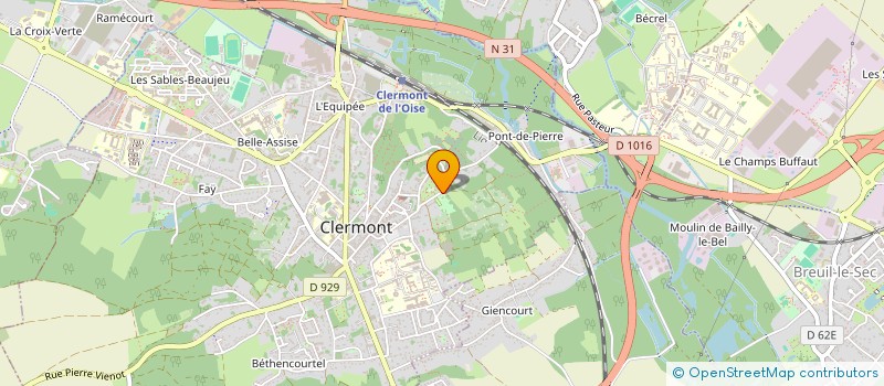 localisation de l'entreprise MAISON JEUNES DISTRICT URBAIN CLERMONT à CLERMONT