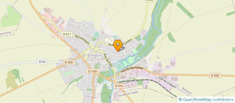 localisation de l'entreprise MAISON JEUNES ET CULTURE DE BRETEUIL  BRETEUIL