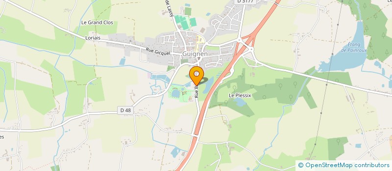 localisation de l'entreprise MAISON JEUNES ET CULTURE DE GUIGNEN  GUIGNEN